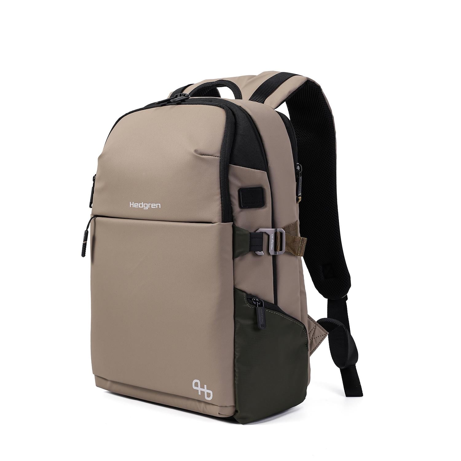 Рюкзак Hedgren Commute ECO HCOM05/877 з дощовиком 43х18х31 см PC 15,6" Вінтажний Бежевий (31841816)