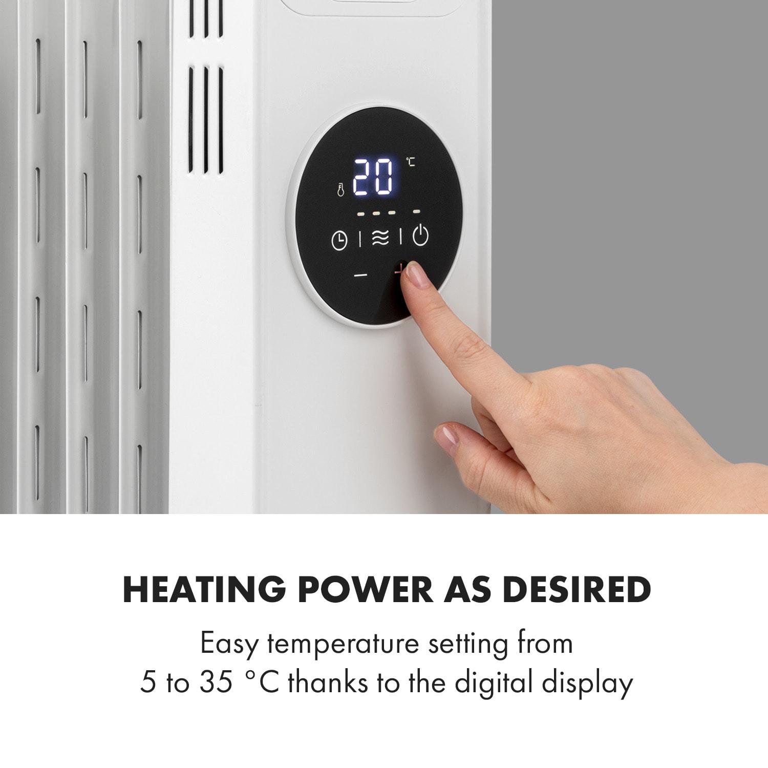 Обігрівач масляний KLARSTEIN Thermaxx Heatstream 2500 Вт 5-35 °C 35-50 м² - фото 3 Обігрівач масляний KLARSTEIN Thermaxx Heatstream 2500 Вт 5-35 °C 35-50 м² - фото 3