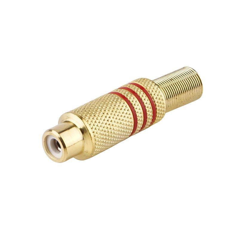 Гнездо RCA 3 полосы Красный (A153030) Гнездо RCA 3 полосы Красный (A153030)