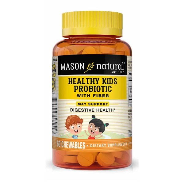 Пробиотик Mason Natural Healthy Kids Probiotic With Fiber Chewables 60 Chewables (000021120)