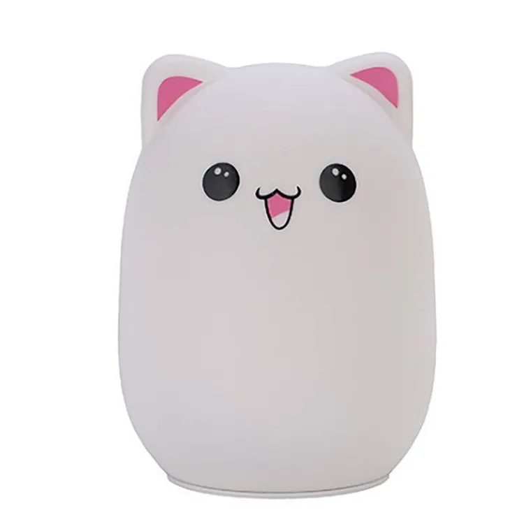 Нічник дитячий Light Cat Silicone Lamp акумуляторний силіконовий (13312618) - фото 1