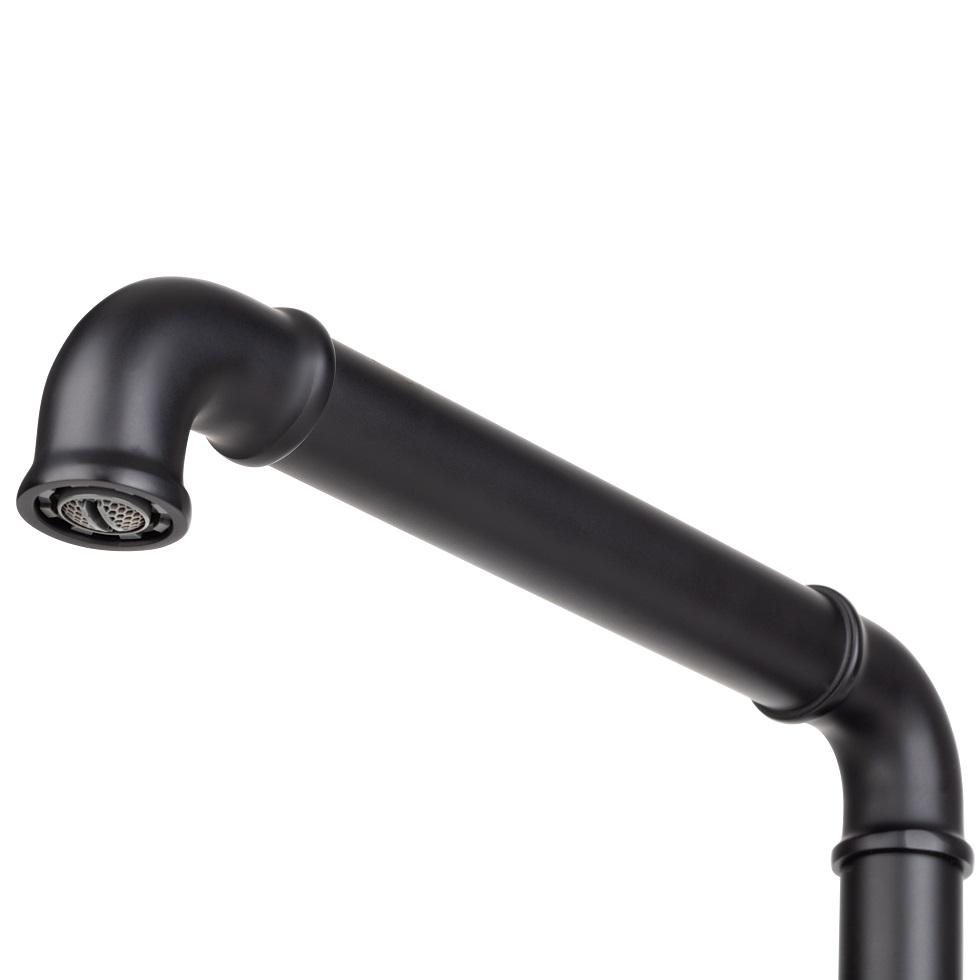Кухонний змішувач Leomikao Mazuyma Loft Black mat (15687) - фото 3