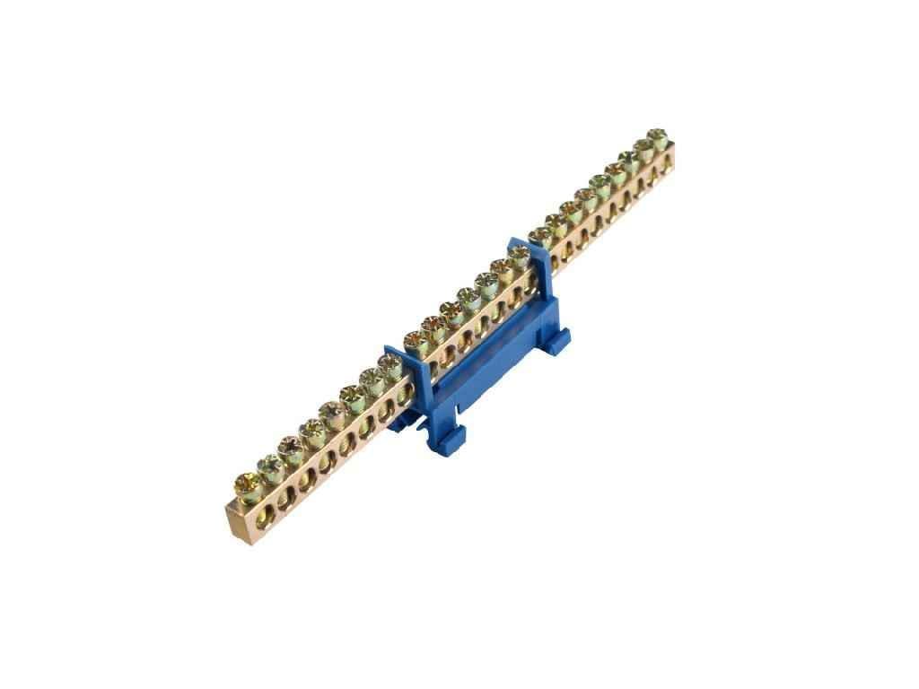 Шина нулевая Electro House 24 отверстия на DIN рейку EH-BN-24 (805918)