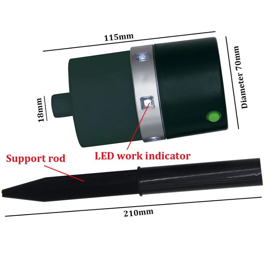 Отпугиватель животных Solar Pest Repeller 7002 на солнечной батарее - фото 5