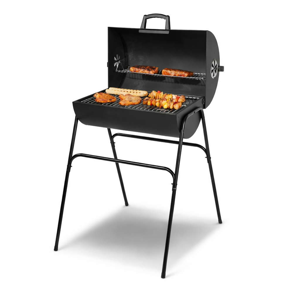 Гриль угольный GRILLMEISTER Kansas с крышкой 51×34 см 8,9 кг (Grill Meister Kansas)