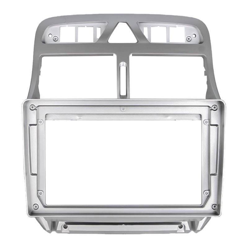 Перехідна рамка 9" Lesko для авто Peugeot 307 2002-2013гг. Silver (PE 021N)