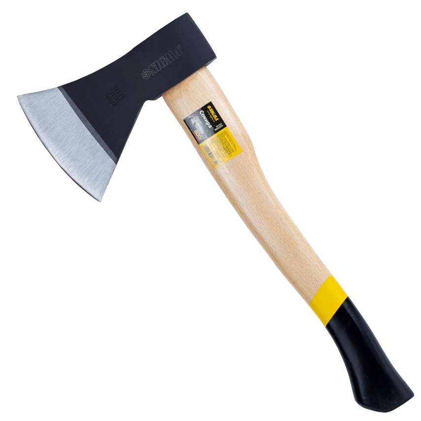 Сокира Sigma з дерев'яною ручкою 800 г 38 см (52111) - фото 1 Сокира Sigma з дерев'яною ручкою 800 г 38 см (52111) - фото 1