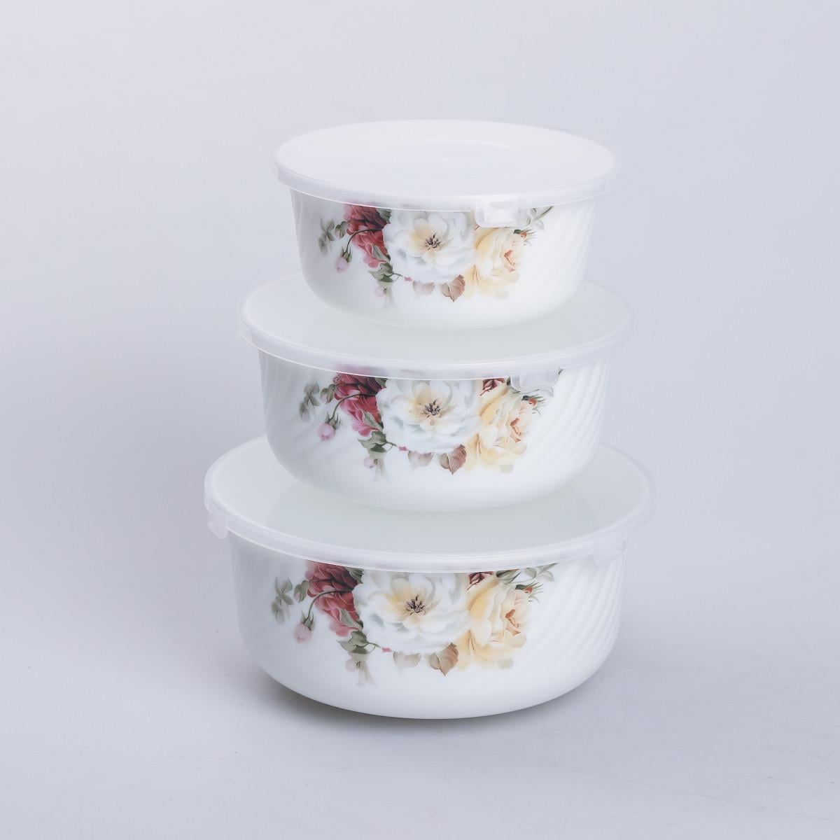 Набор керамический пищевых контейнеров 0,55/0,95/1,35 л 3 шт. (5379) Набор керамический пищевых контейнеров 0,55/0,95/1,35 л 3 шт. (5379)