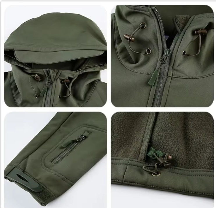 Куртка флісова з підкладкою Solve Shark Skin Softshell Assault M Оливковий (KT6001001) - фото 4 Куртка флісова з підкладкою Solve Shark Skin Softshell Assault M Оливковий (KT6001001) - фото 4