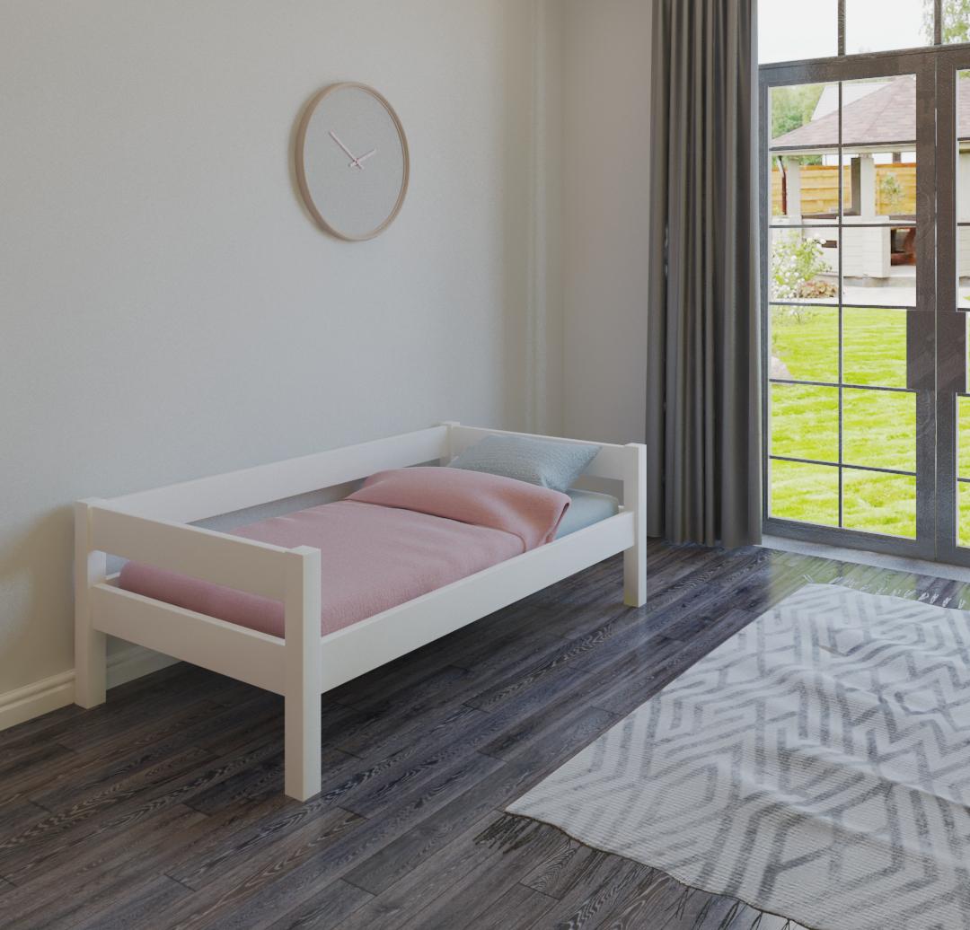 Ліжко дитяче односпальне Massiv Вінні 80х190 Білий