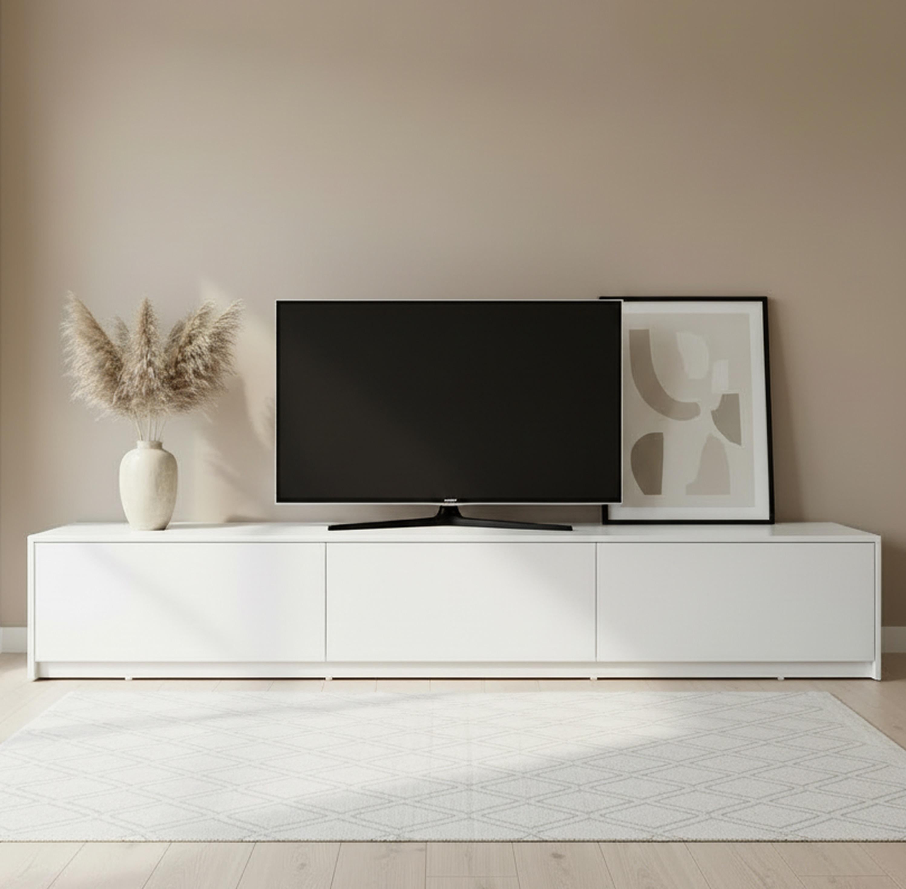 Тумба ТВ из массива ясеня TV0-3107Y 400х2750х400 мм