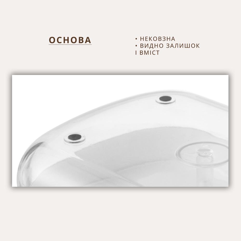 Диспенсер моющего средства макси с держателем губки Белый (18954253) - фото 3 Диспенсер моющего средства макси с держателем губки Белый (18954253) - фото 3