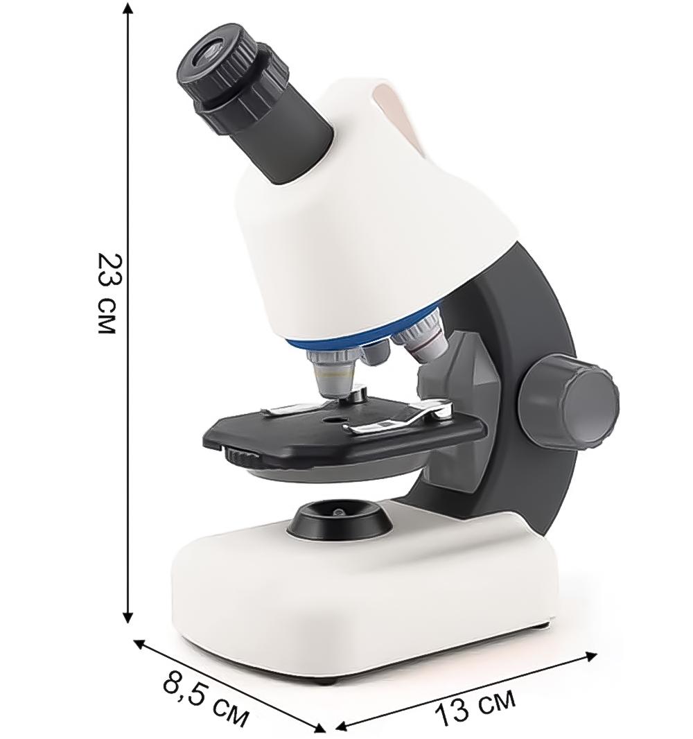 Микроскоп для ребенка OEM 1100A-1 2 с увеличением до 1200х Белый - фото 5