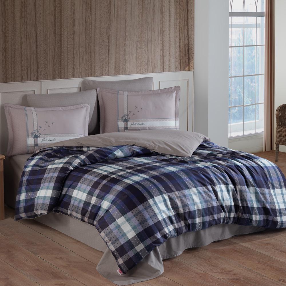Комплект постельного белья HOBBY Premium Sateen 300TC AURA 200х220 см/50х70 см 2 шт./70х70 см 2 шт. (8698499169760)