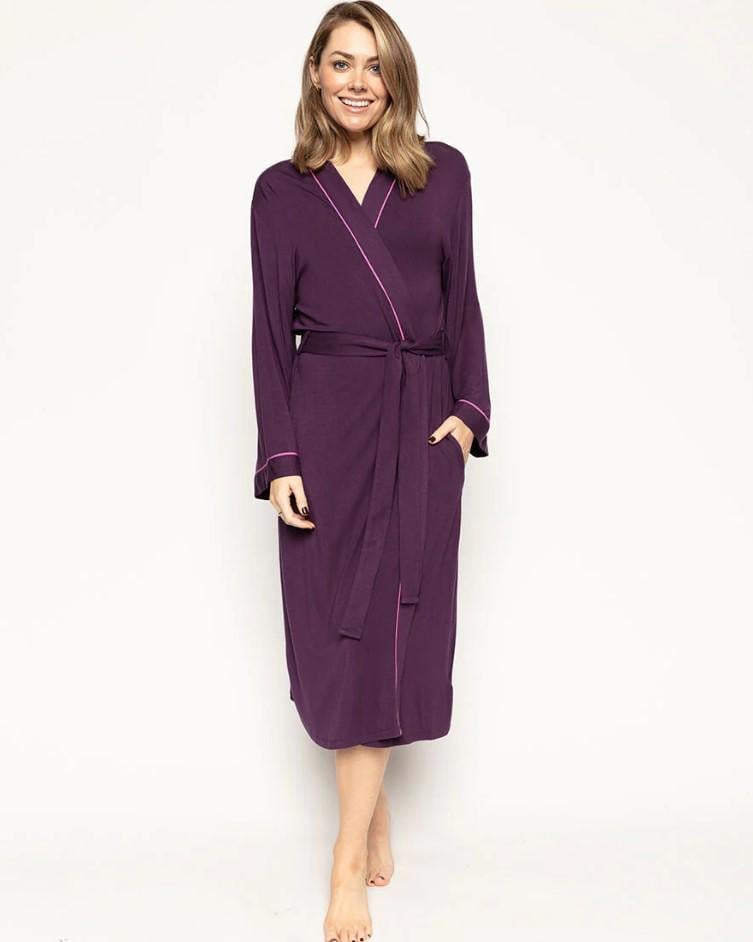 Халат женский длинный CYBERJAMMIES Clarissa 9473 10 S Фиолетовый (15572)