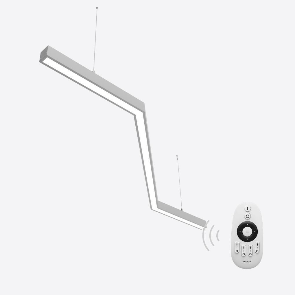 Светильник светодиодный управляемый X-LED 80 Вт зигзаг 1450x555x43 мм (LSNZ-80d) - фото 2 Светильник светодиодный управляемый X-LED 80 Вт зигзаг 1450x555x43 мм (LSNZ-80d) - фото 2