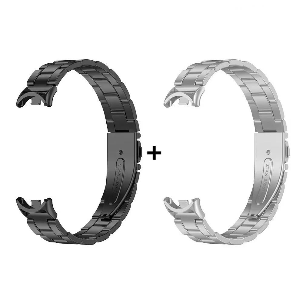 Комплект ремешков для фитнес-браслета Xiaomi Mi Band 8/9 Bead design Black-Silver (2538319750) Комплект ремешков для фитнес-браслета Xiaomi Mi Band 8/9 Bead design Black-Silver (2538319750)