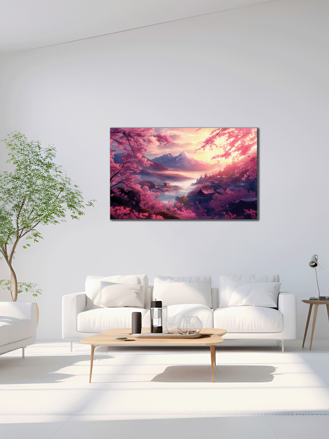 Картина на полотні Mako ніжна сакура 60x100 см (MK10527) - фото 4 Картина на полотні Mako ніжна сакура 60x100 см (MK10527) - фото 4