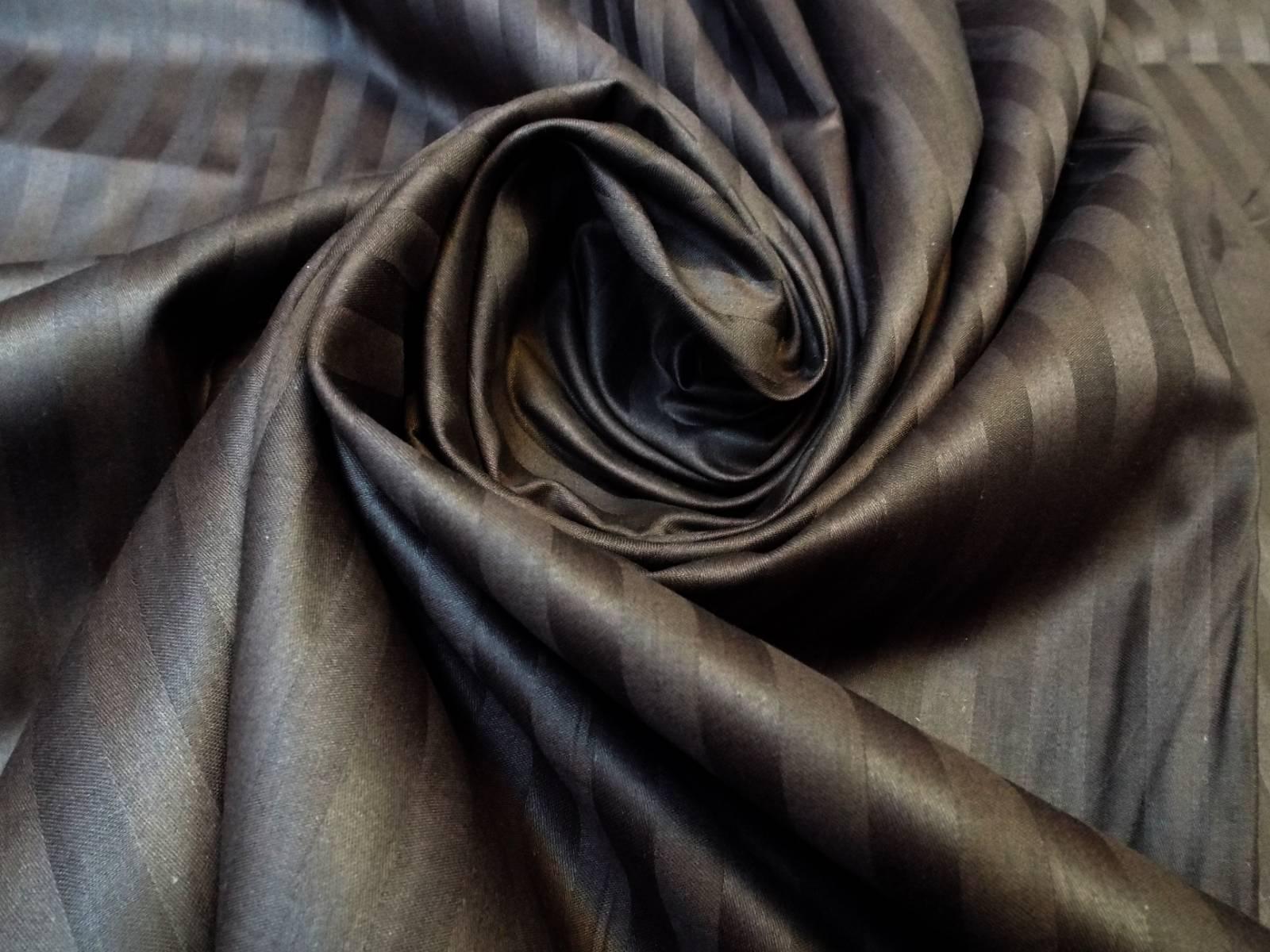 Простирадло на резинці Чарівна ніч сатин страйп 140x200x25 см Шоколад - фото 3 Простирадло на резинці Чарівна ніч сатин страйп 140x200x25 см Шоколад - фото 3