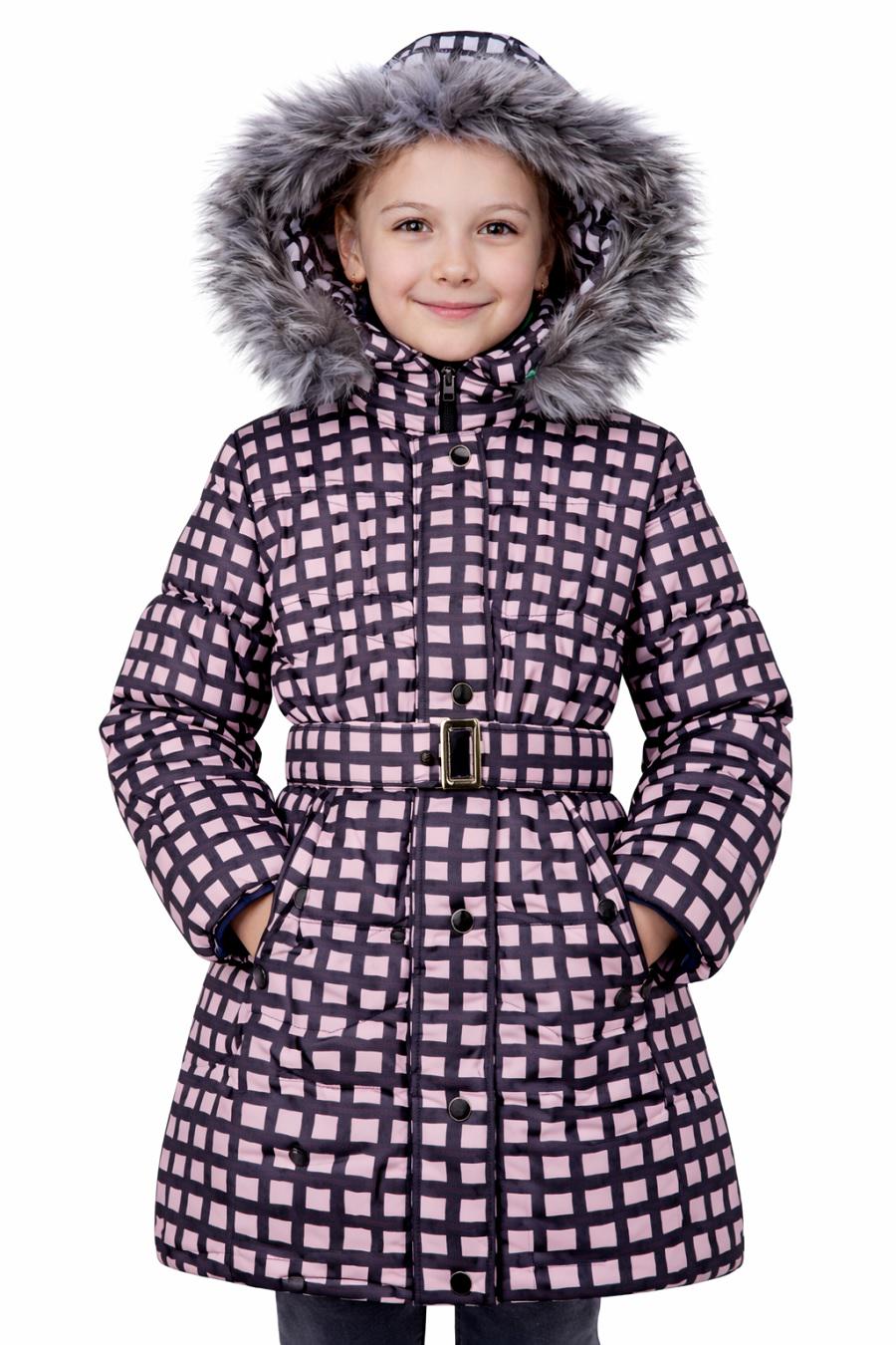 Пальто для девочки Moonbox 22211 зимнее 158 см Розовое (467801_158)