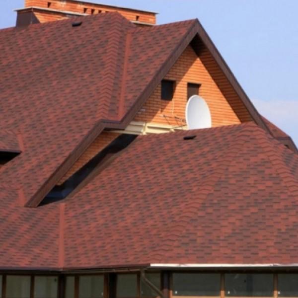 Бітумна черепиця Aquaizol Акцент 3,0 м2 Стиглий гранат (29657430) - фото 3 Бітумна черепиця Aquaizol Акцент 3,0 м2 Стиглий гранат (29657430) - фото 3