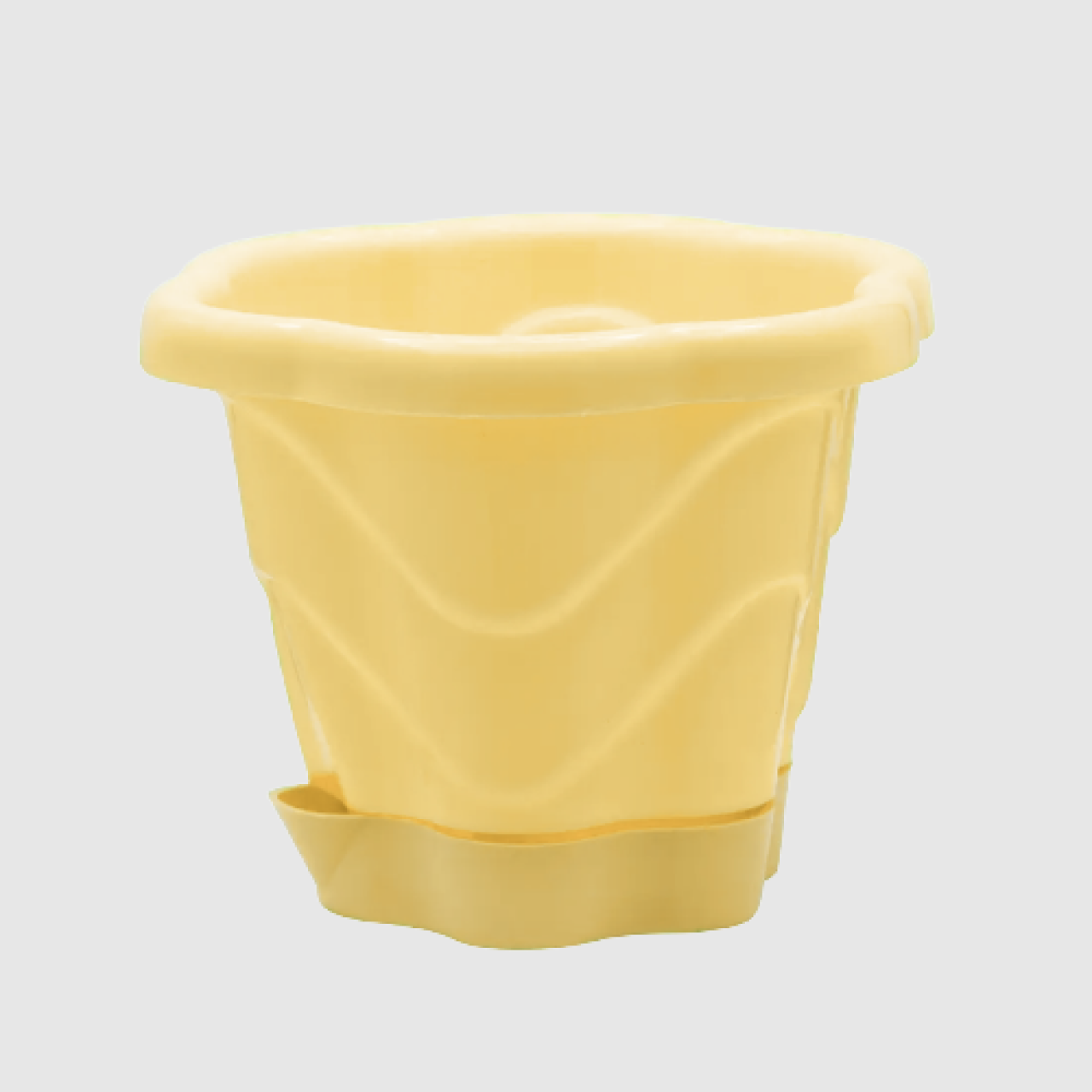 Вазон Фіалка 15 см Жовтий (29699)