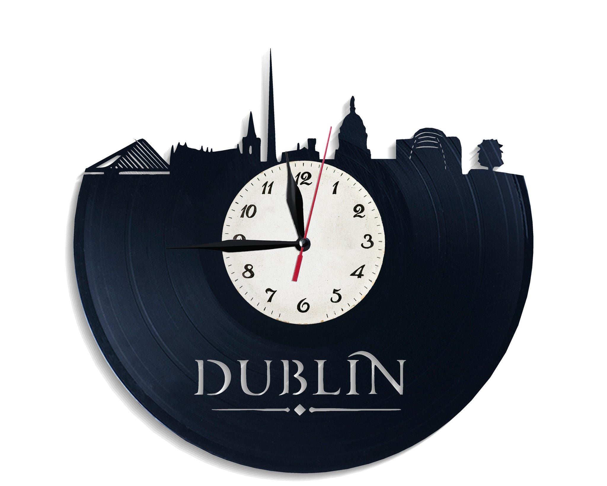 Часы настенные Дублин 2601 из виниловой пластинки