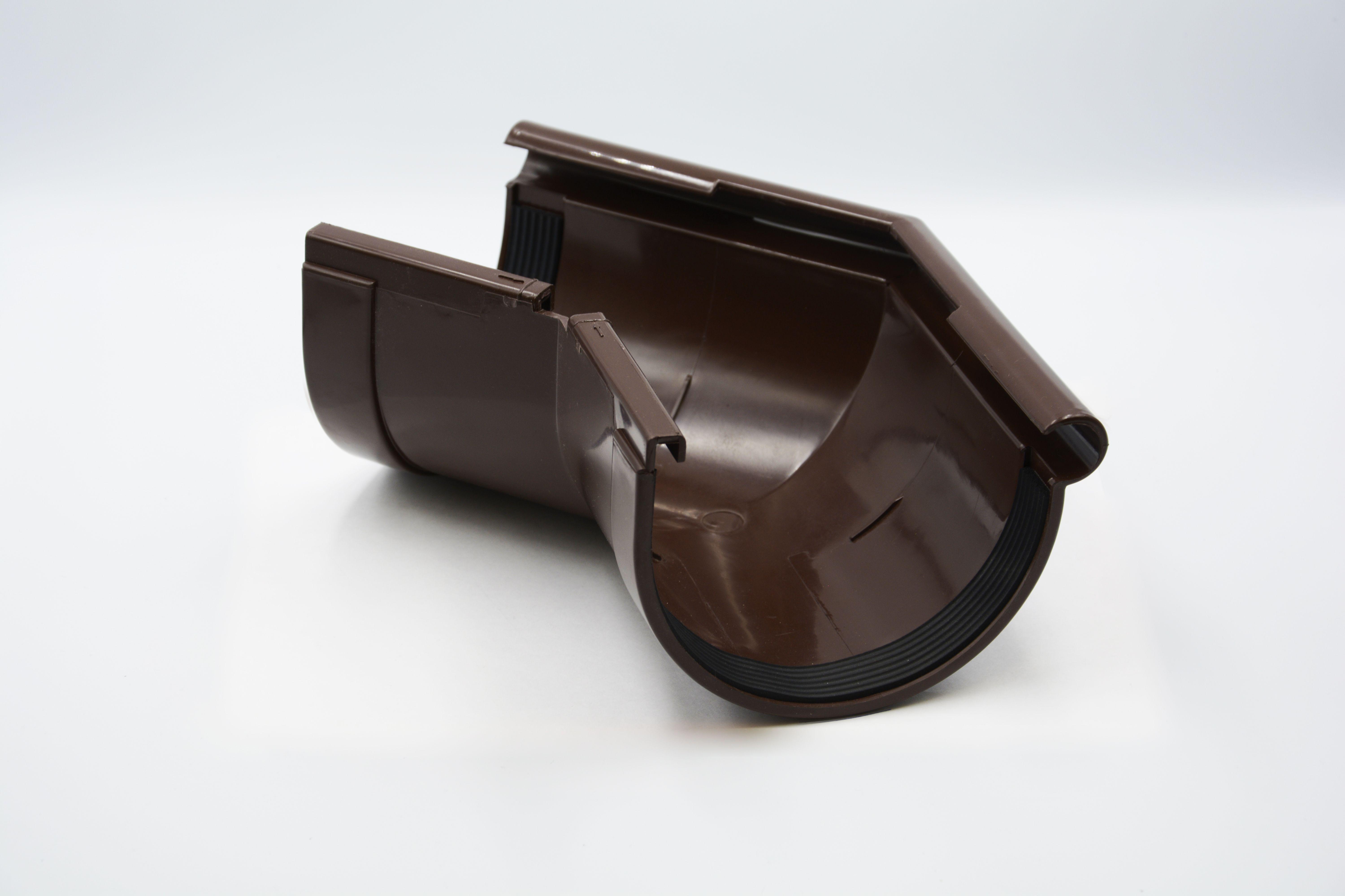 Кут ринви зовнішній RAINWAY 135° D 90 мм RAL 8017 Коричневий (10.090.11.002.RW) - фото 1 Кут ринви зовнішній RAINWAY 135° D 90 мм RAL 8017 Коричневий (10.090.11.002.RW) - фото 1