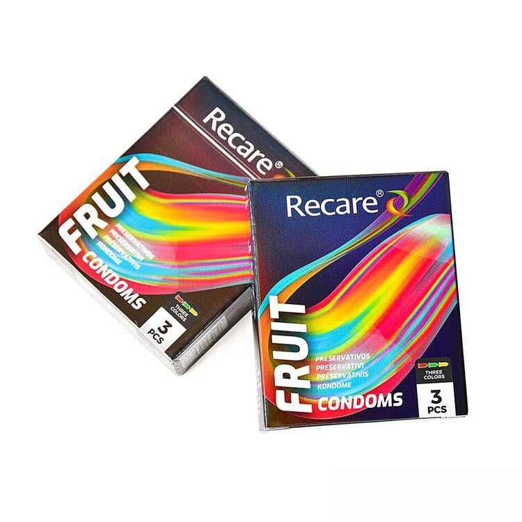 Презерватив Recare Holographic Fruit Flavour Мята/Банан/Клубника 3 шт. - фото 4