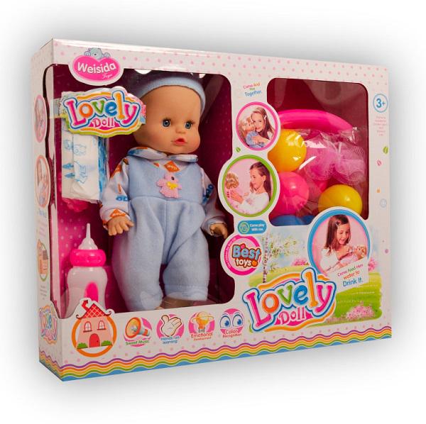 Кукла-пупс G-Toys с набором аксессуаров 42,5х10х36 см (1686395)