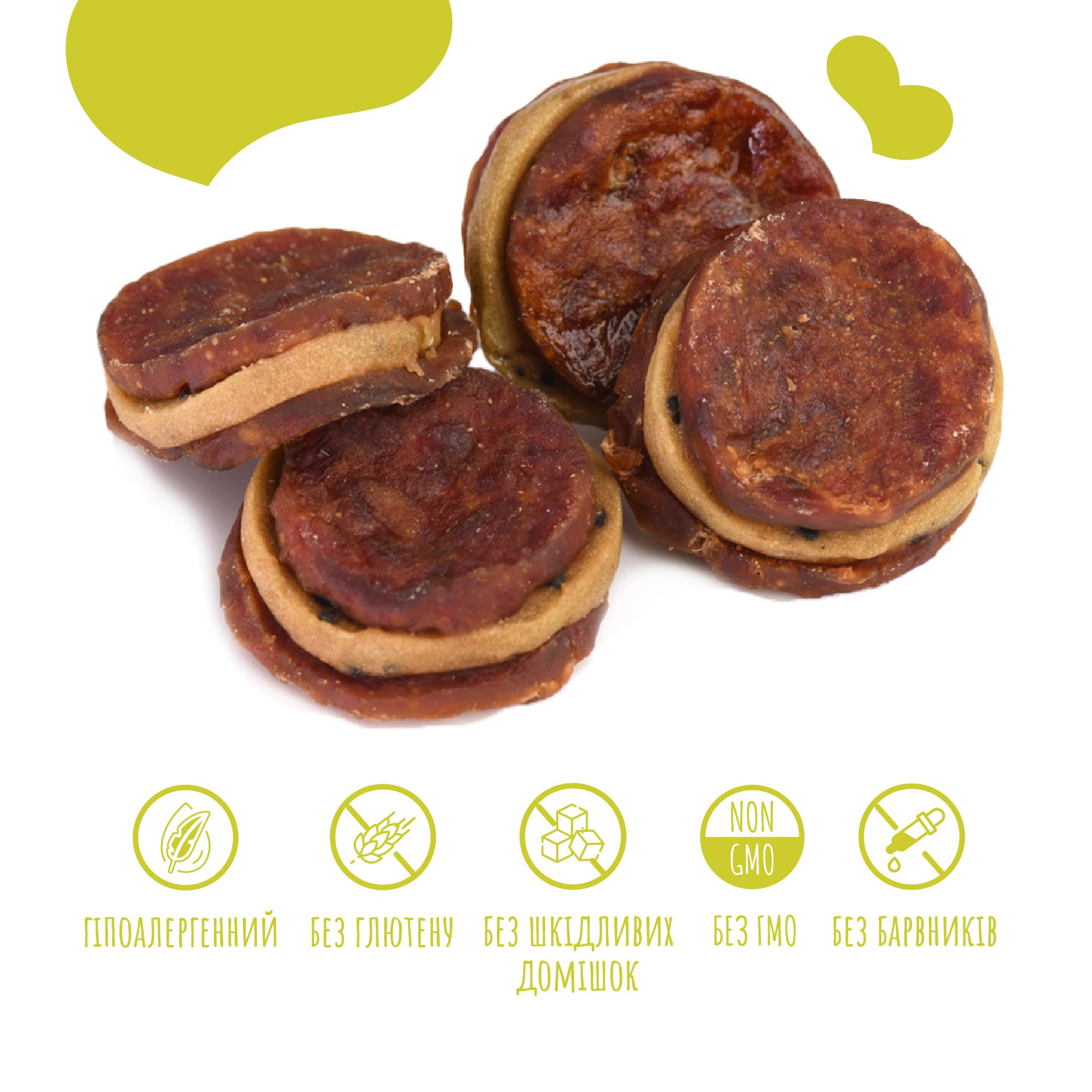 Лакомства для собак Mavsy Refined jerky TURKEY AND DUCK STEAK WITH KIWI SAUCE от 3-х месяцев 100 г (24628261) - фото 5 Лакомства для собак Mavsy Refined jerky TURKEY AND DUCK STEAK WITH KIWI SAUCE от 3-х месяцев 100 г (24628261) - фото 5