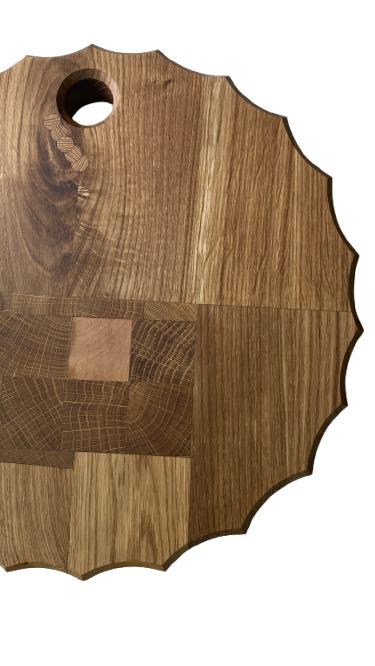 Доска обрабатывающая круглая Ясень и Дуб 37x4 см (1036-25) - фото 2 Доска обрабатывающая круглая Ясень и Дуб 37x4 см (1036-25) - фото 2