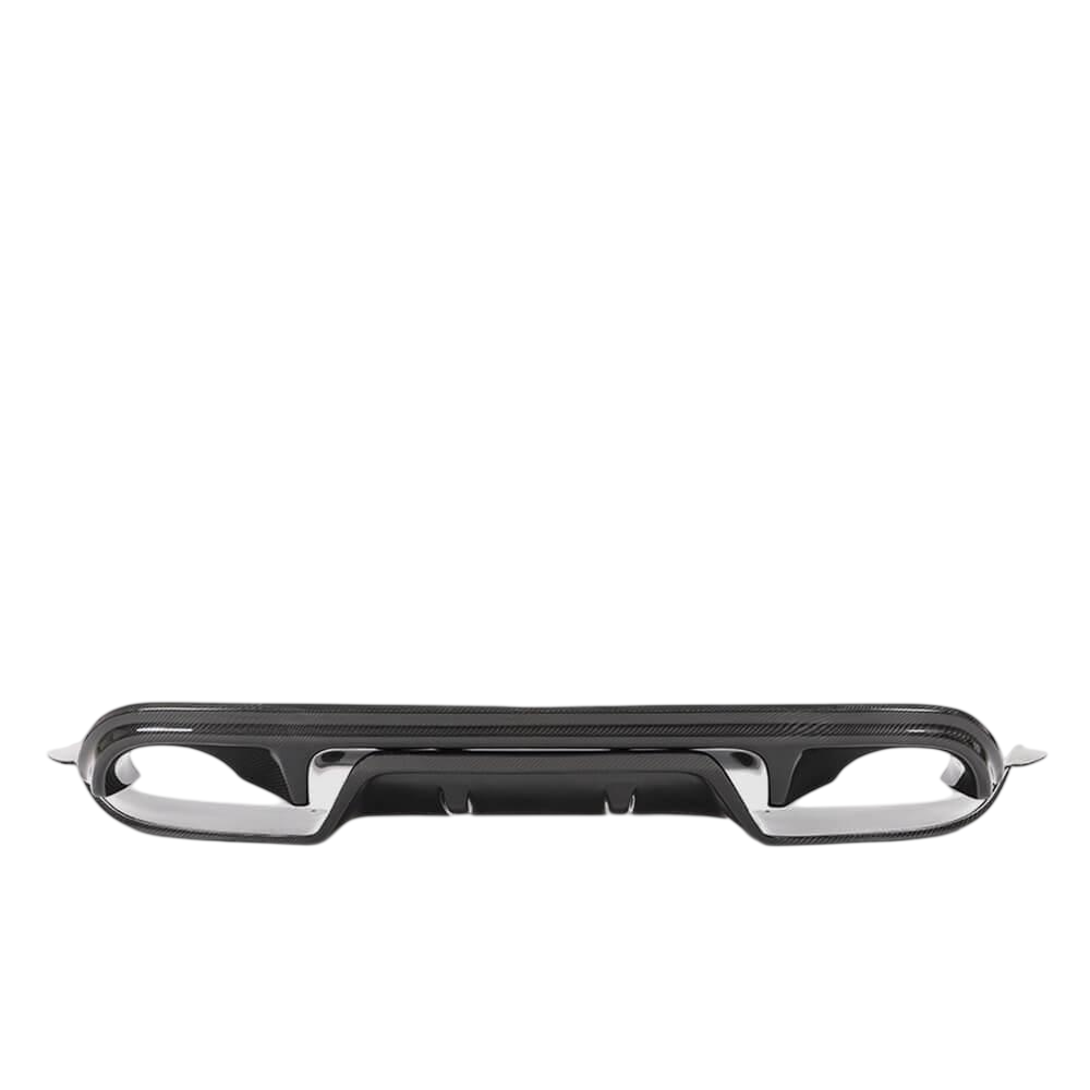 Диффузор заднего бампера DDCarbon V3 для Q50 Base/Sport 2014-2017 для Infiniti Q50/Q60 2013-2024 гг. натуральный карбон (150806)