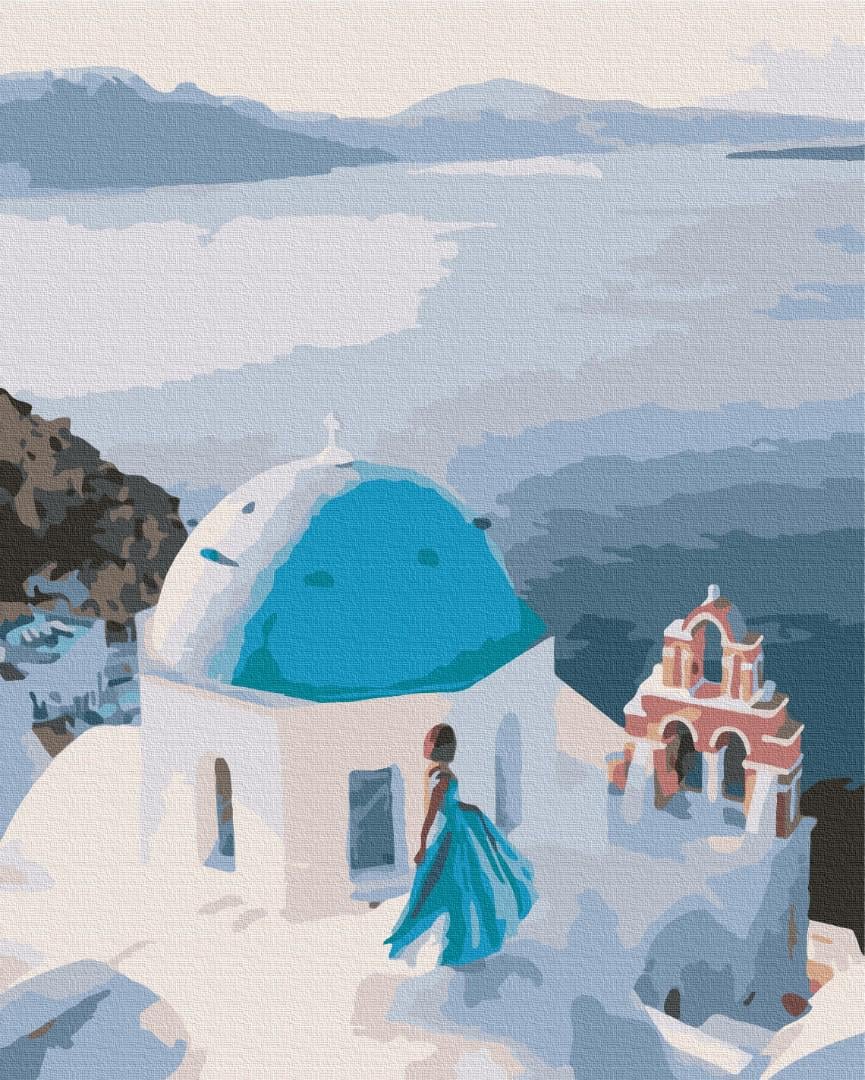 Картина по номерам Brushme Премиум На крыше Греции 40x50 см (PBS34800)