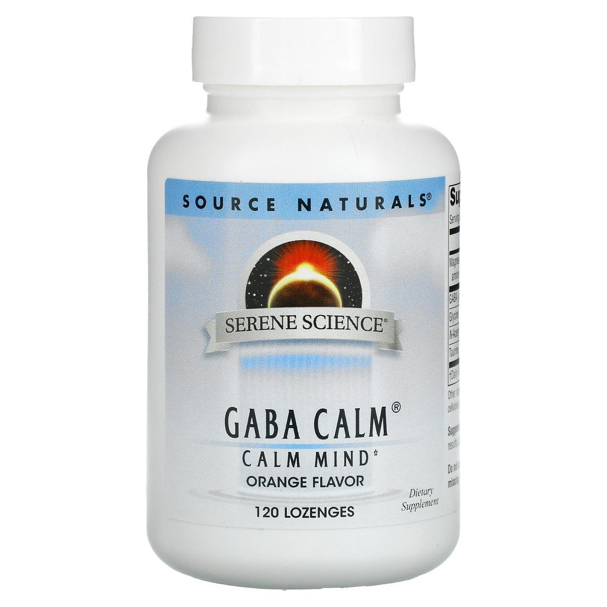Аминокислоты Source Naturals GABA Serene Science 120 таблеток для рассасывания