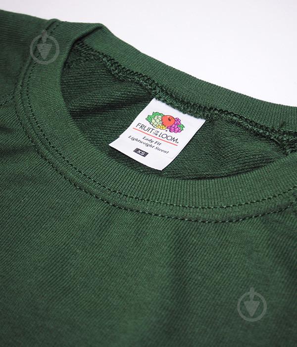 Свитшот Fruit of the Loom Lightweight XS Темно-зеленый (062146038XS) - фото 5