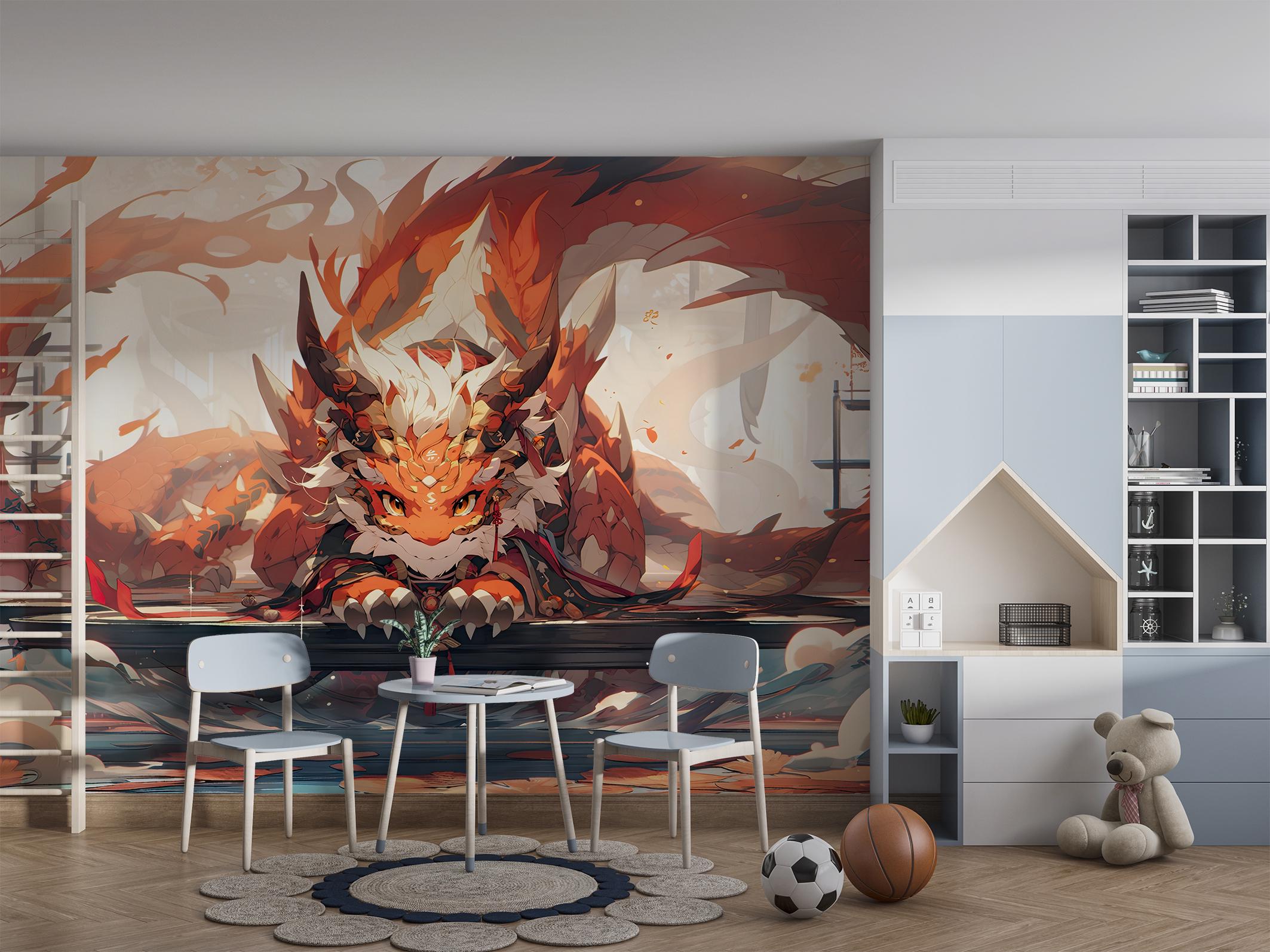 Фотообои флизелиновые Upstream Японский дракон защитник 230х153 см (S5KID-073/3) - фото 3 Фотообои флизелиновые Upstream Японский дракон защитник 230х153 см (S5KID-073/3) - фото 3