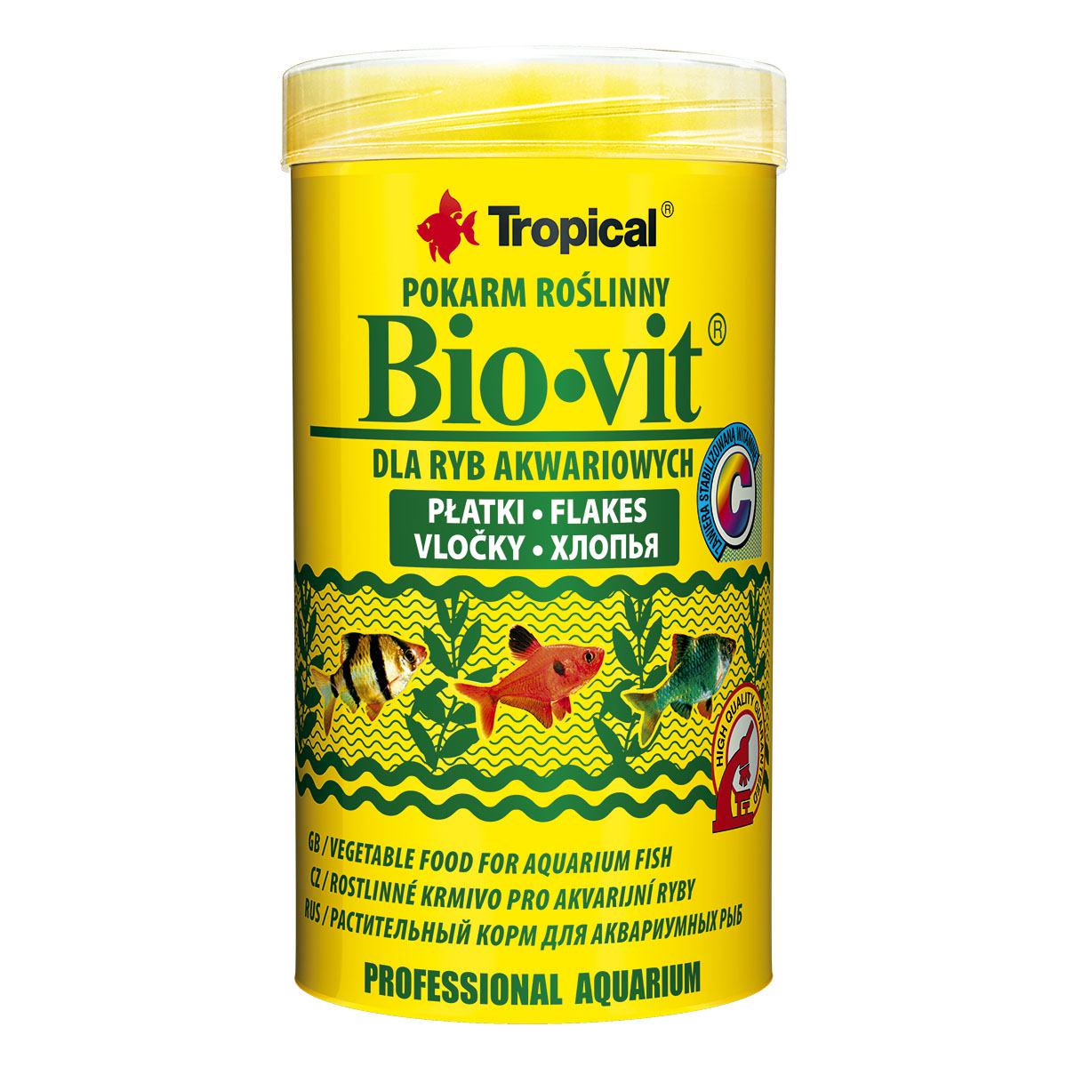 Корм для аквариумныx рыб Tropical Bio-vit в xлопьяx 250 мл (5900469770146)