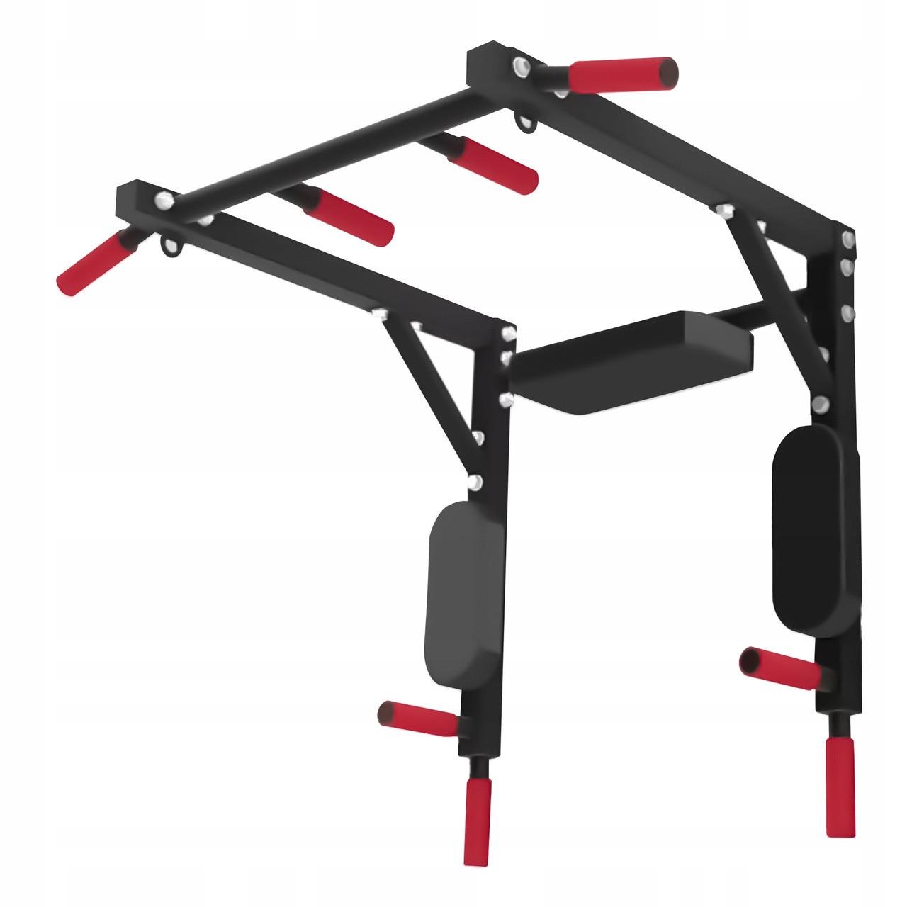 Турнік-бруси навісний 4fizjo 2в1 Black (P-5905973402644)