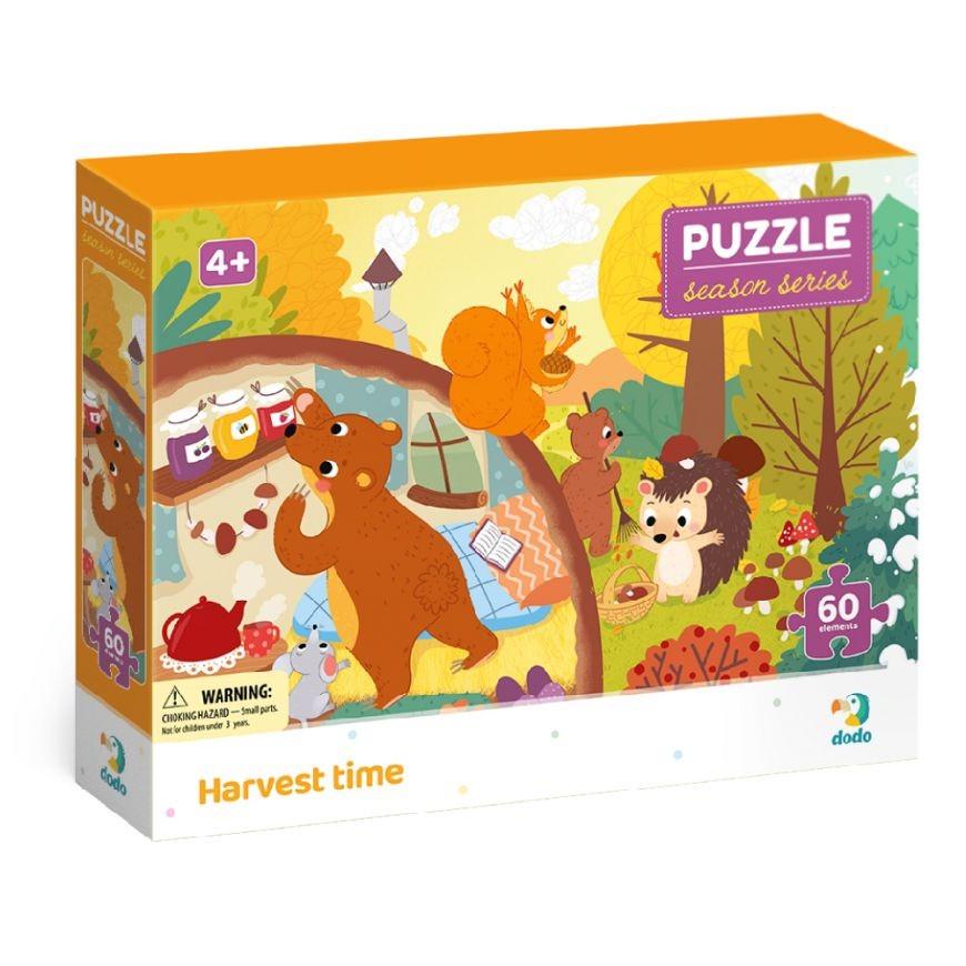Пазл DoDo Toys Уборка в лесу 60 эл. Оранжевый (IP-177-P-1175)