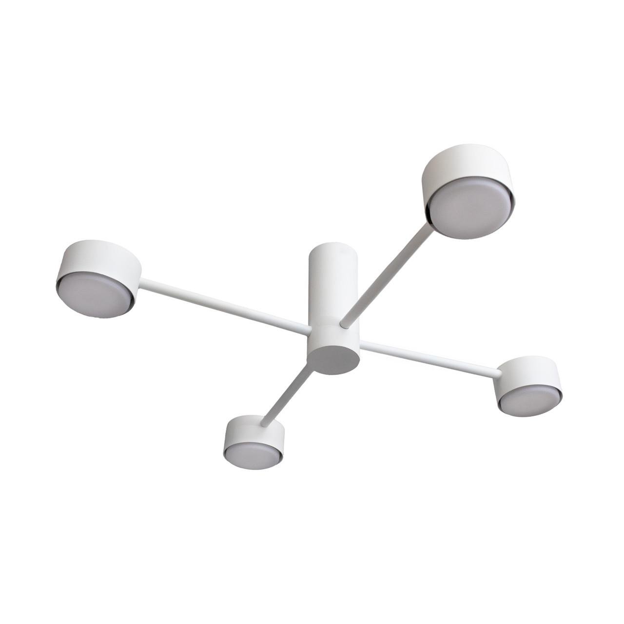 Люстра стельова MSK ELECTRIC Copter NL 8041-4 WH на чотири круглі плафони під лампи GX53 Білий (MSK_618762) - фото 3 Люстра стельова MSK ELECTRIC Copter NL 8041-4 WH на чотири круглі плафони під лампи GX53 Білий (MSK_618762) - фото 3