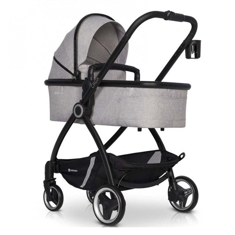 Коляска Euro-Cart Crox універсальна 2в1 з чохлом на ніжки та 2 дощовиками Сірий