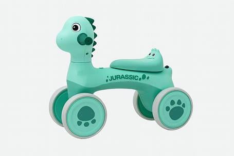 Біговел дитячий каталка Avko Dino 05 звукові та світлові ефекти Green