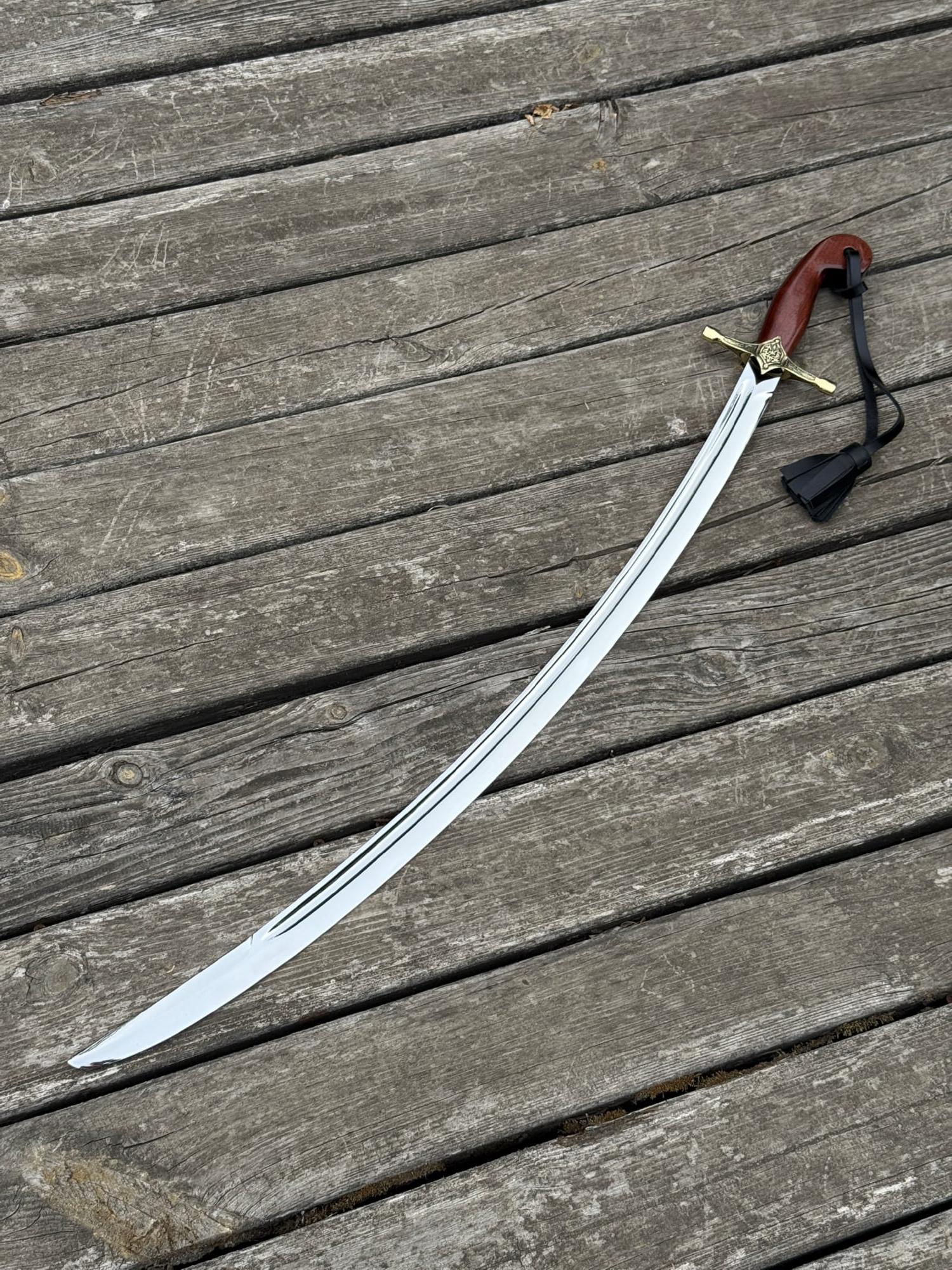 Сабля казацкая ручной работы Gorillas BBQ KN205 Петро Дорошенко сталь AISI 304 - фото 6