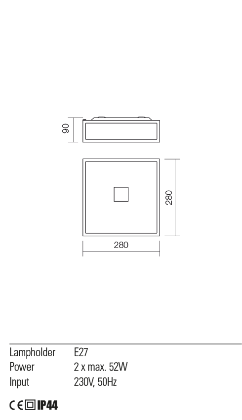Светильник потолочный Redo Ego Pl 2X52W E27 5.1.1 (01-705) - фото 4 Светильник потолочный Redo Ego Pl 2X52W E27 5.1.1 (01-705) - фото 4