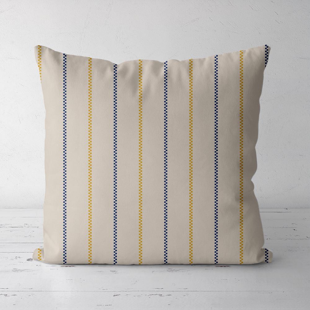 Подушка декоративная Presentville Soft Синий и желтый зигзаг 45x45 см (45PST_23M027)