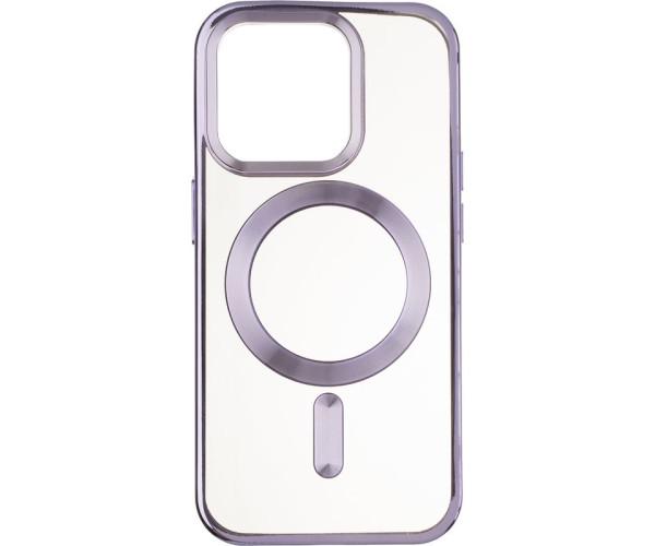 Чехол накладка Chrome Frame Case (MagSafe) для iPhone 12 Pro Фиолетовый