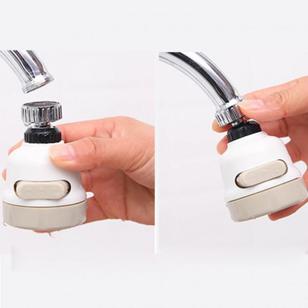 Насадка для крана SUNROZ 360 Rotary Faucet Sprayer аератор для економії води (SUN3816) - фото 4