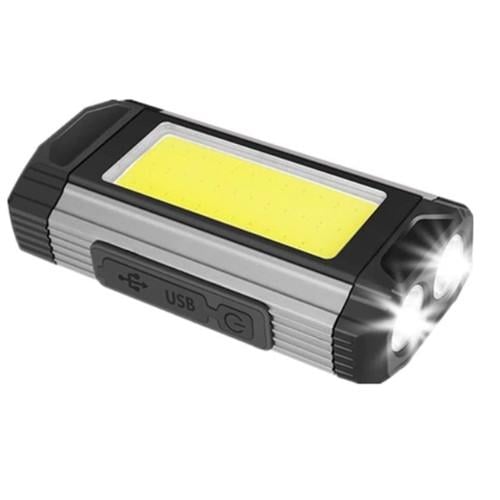 Фонарь 501-2XPE+COB METAL ЗУ Type-C