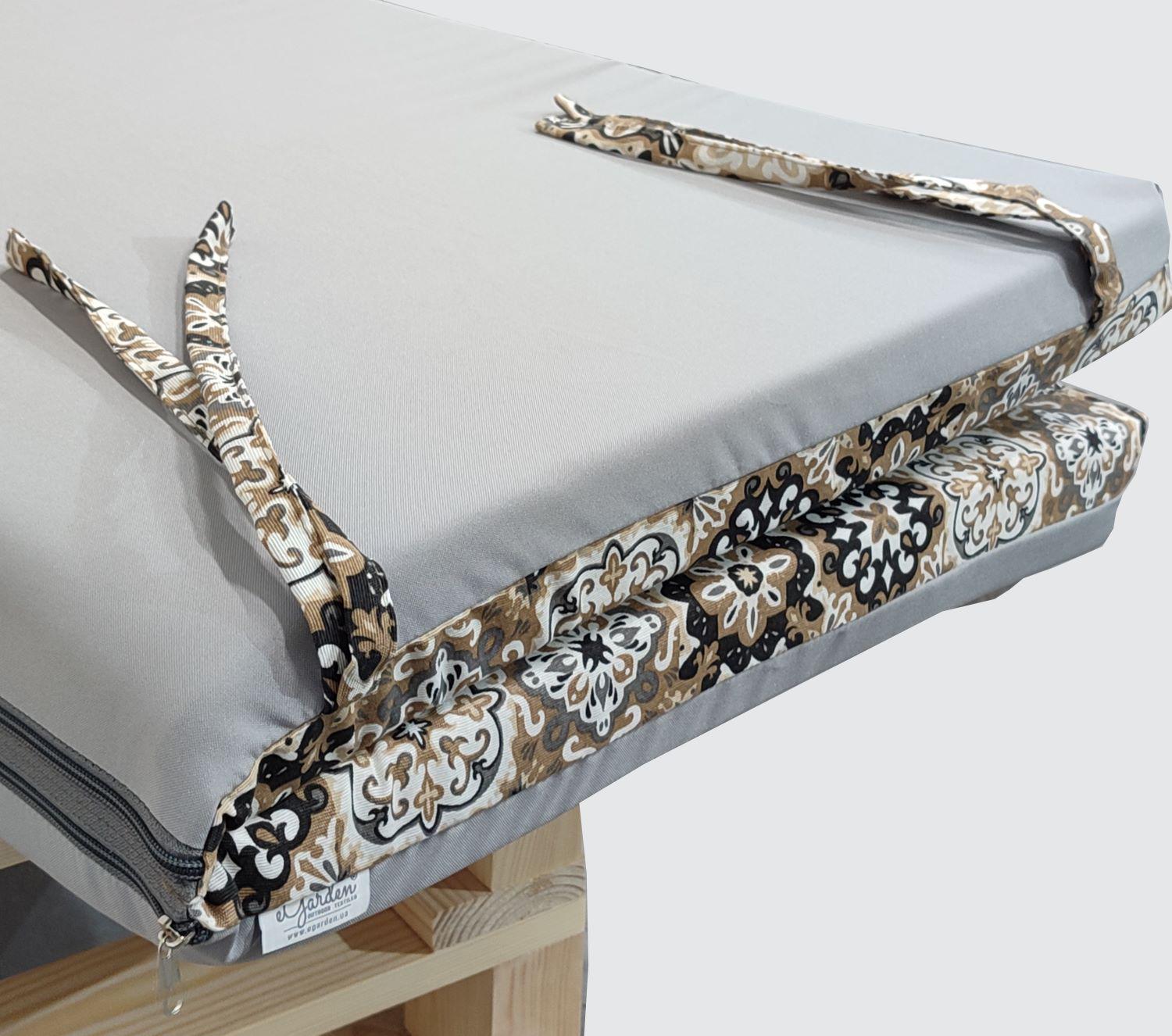 Подушка для гойдалки eGarden KIRA GRIS 170x110х6 см (5615) - фото 3 Подушка для гойдалки eGarden KIRA GRIS 170x110х6 см (5615) - фото 3